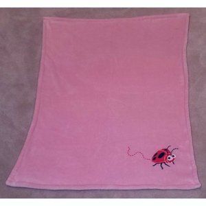Tadpoles Ladybug Pink Fleece Baby Security Blanke